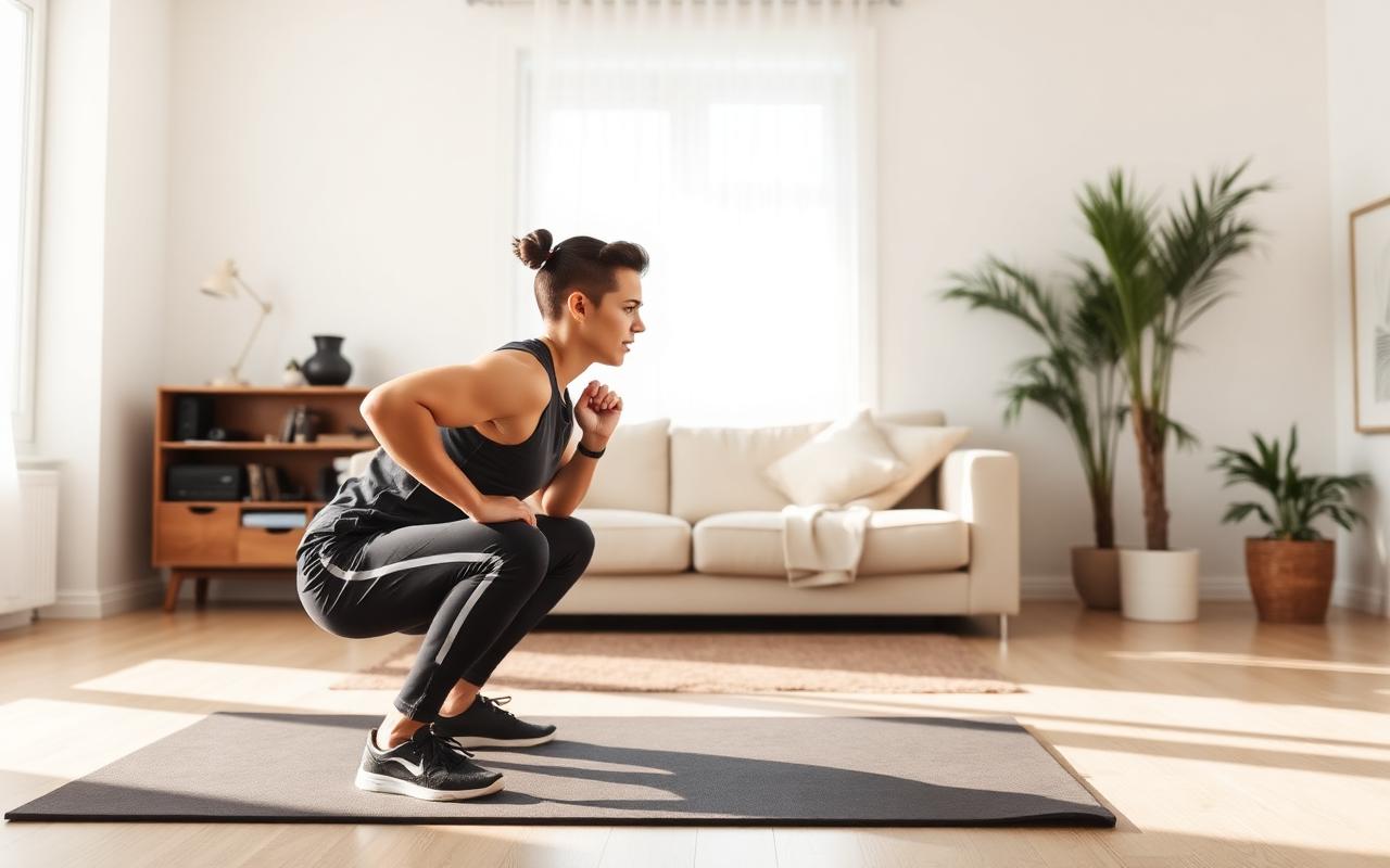 Treino funcional para iniciantes em casa